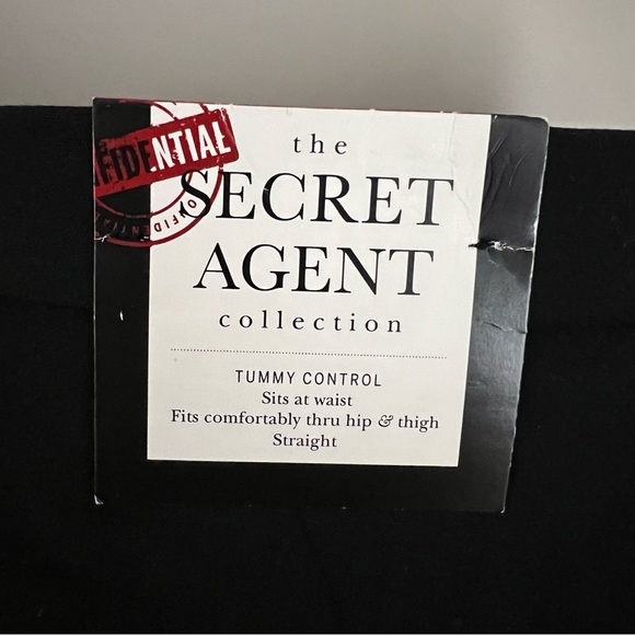 Roz & Ali The Secret Agent Collection Tummy Control Short Straight Black Pants - Picture 6 of 11